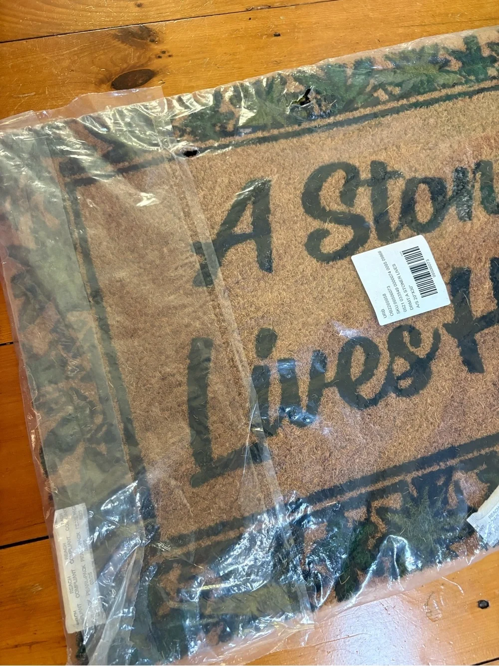 NWT Urban Outfitters Happy Leaf Coir Doormat